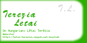 terezia letai business card