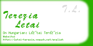 terezia letai business card